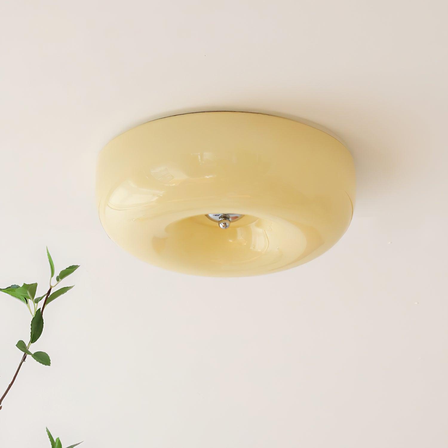 Glass Pudding Ceiling Light