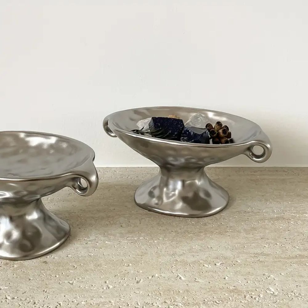Handled Oval Catchall Tray