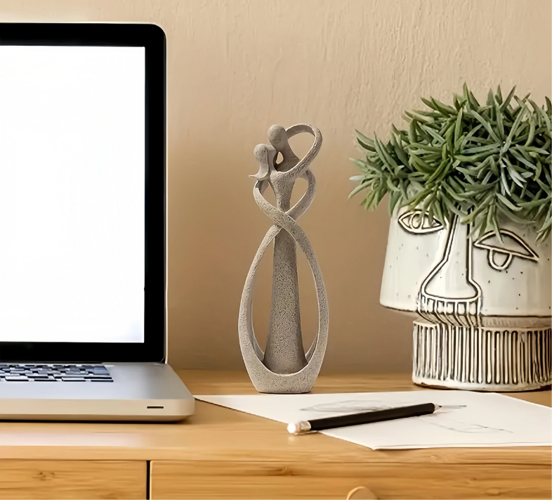 Abstract Embrace Couple Figurine