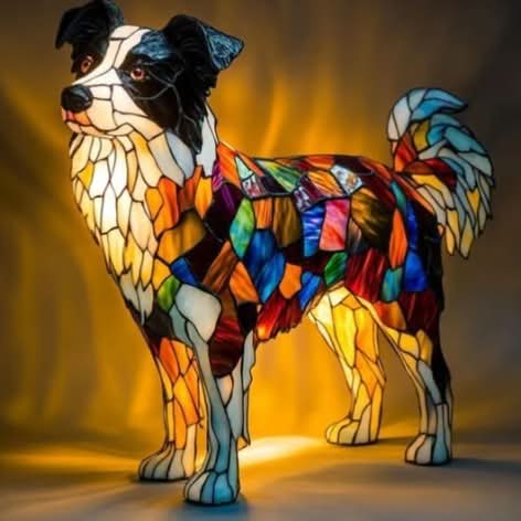 Dog Breed LED Night Light Statue