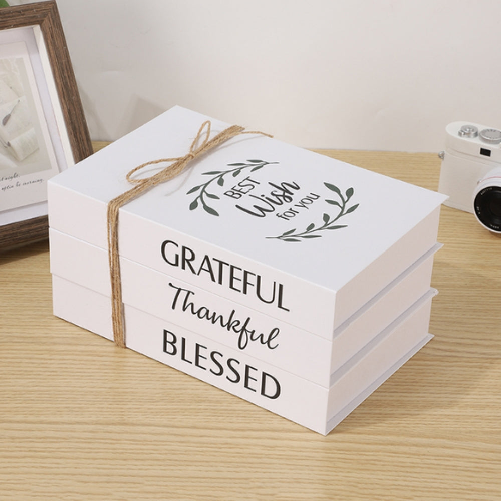 Rustic Quote Book Stack