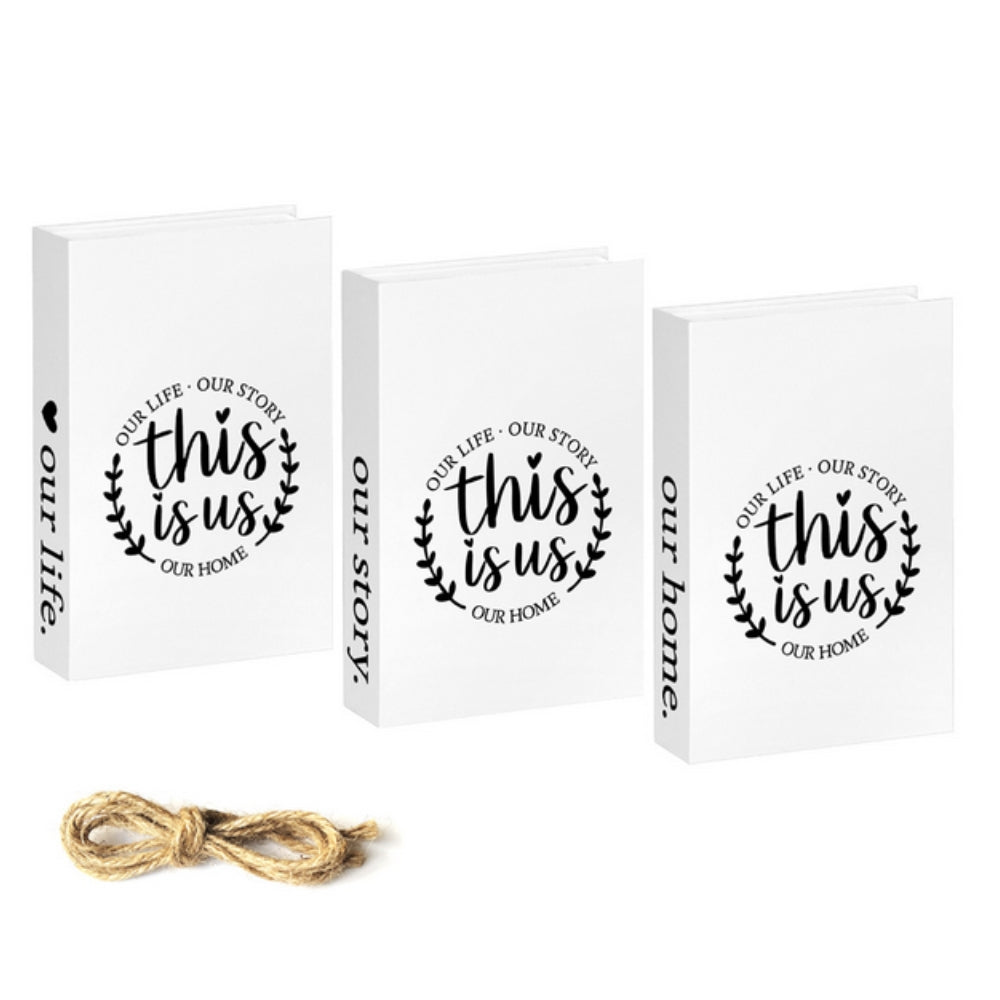 Rustic Quote Book Stack