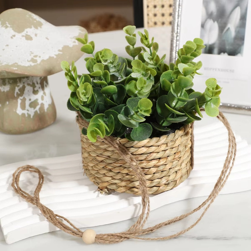 Hanging Faux Plant Basket