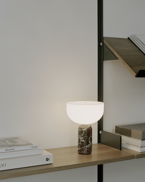 Marble Column Table Lamp