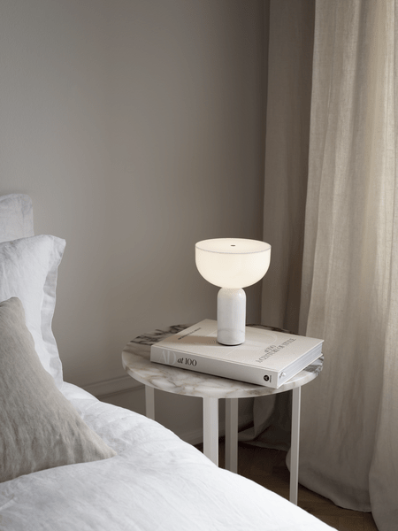 Marble Column Table Lamp