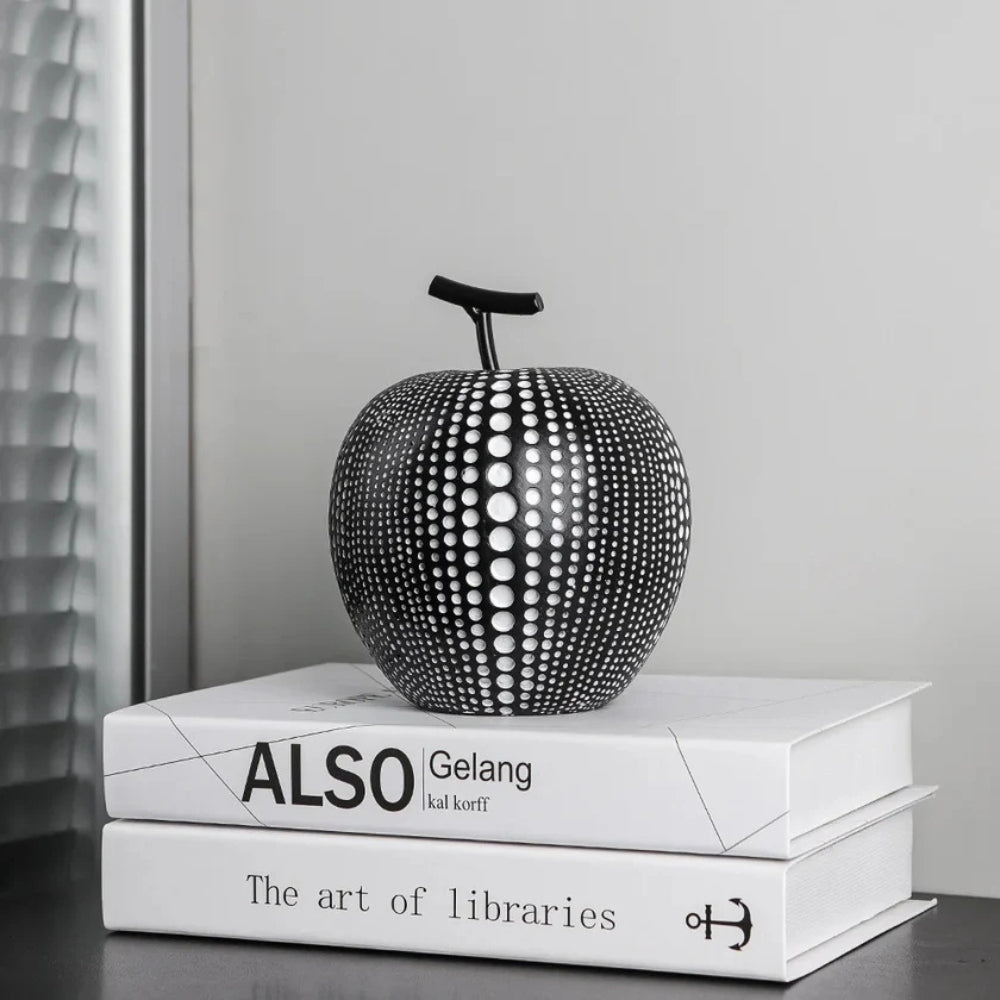 Dot Pattern Apple Sculpture