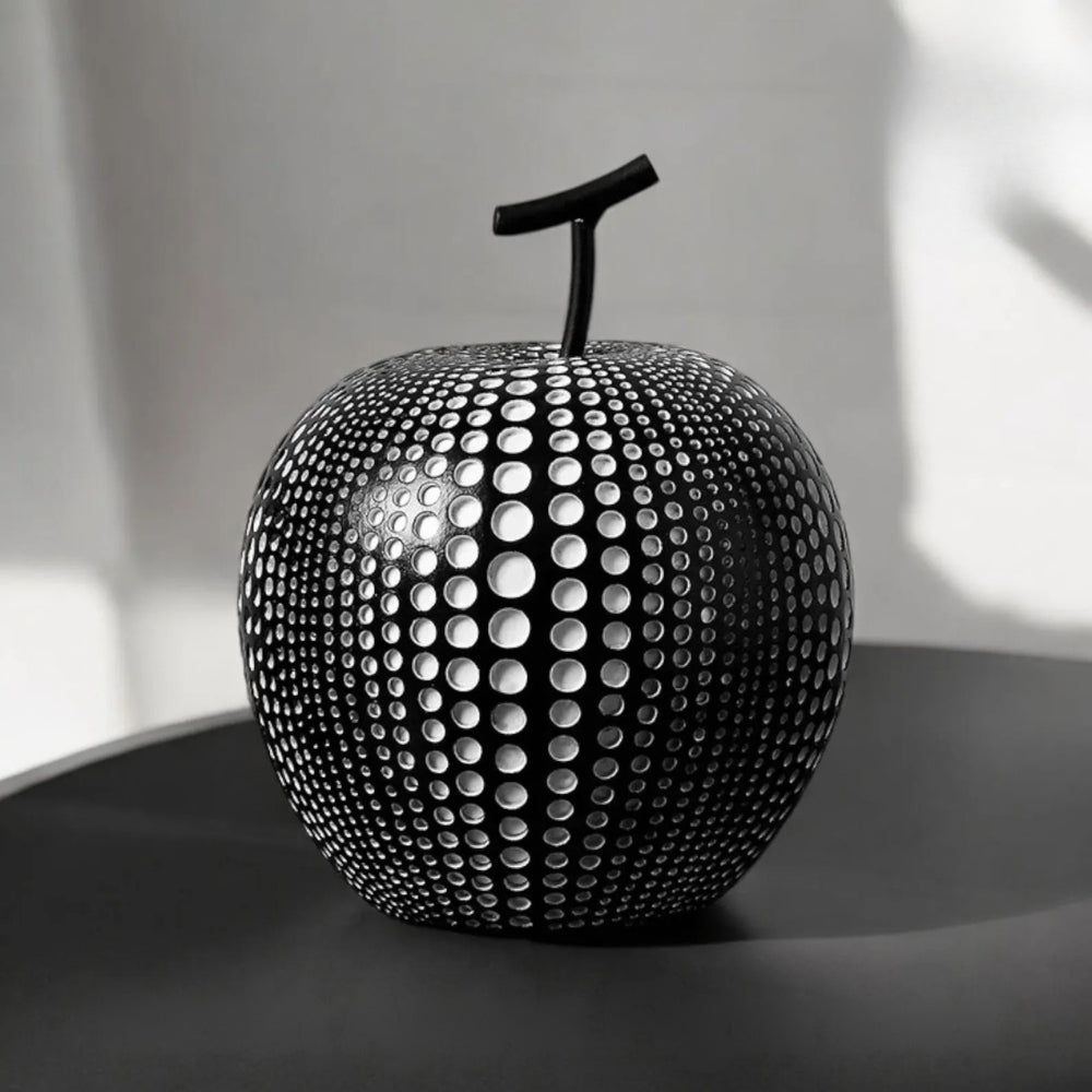 Dot Pattern Apple Sculpture