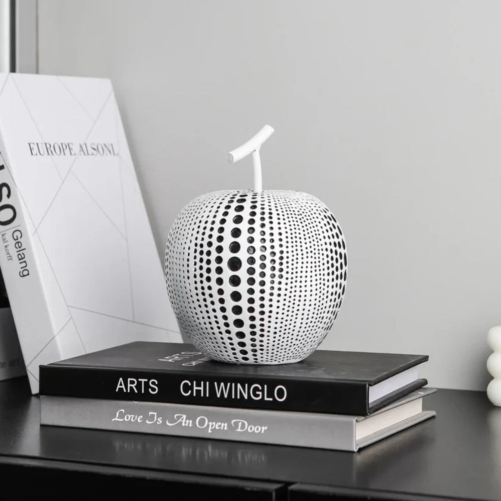 Dot Pattern Apple Sculpture
