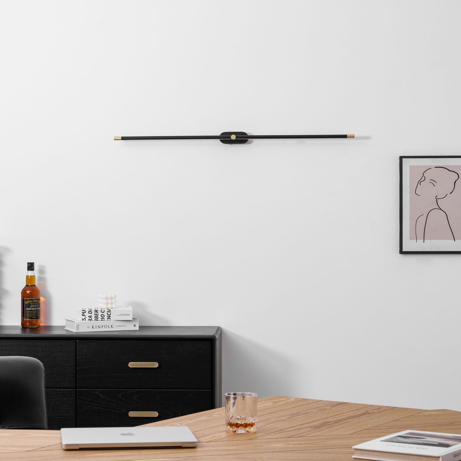 Minimalist Linear Rechargeable Wall Lamp