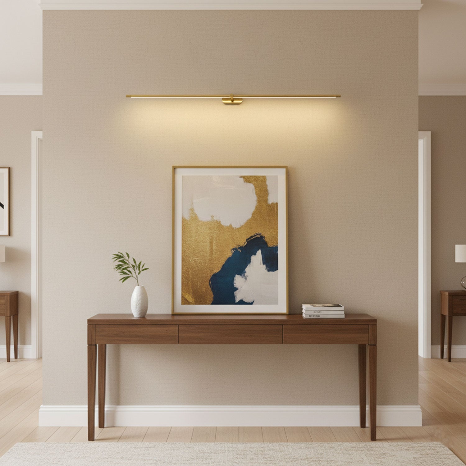 Minimalist Linear Rechargeable Wall Lamp