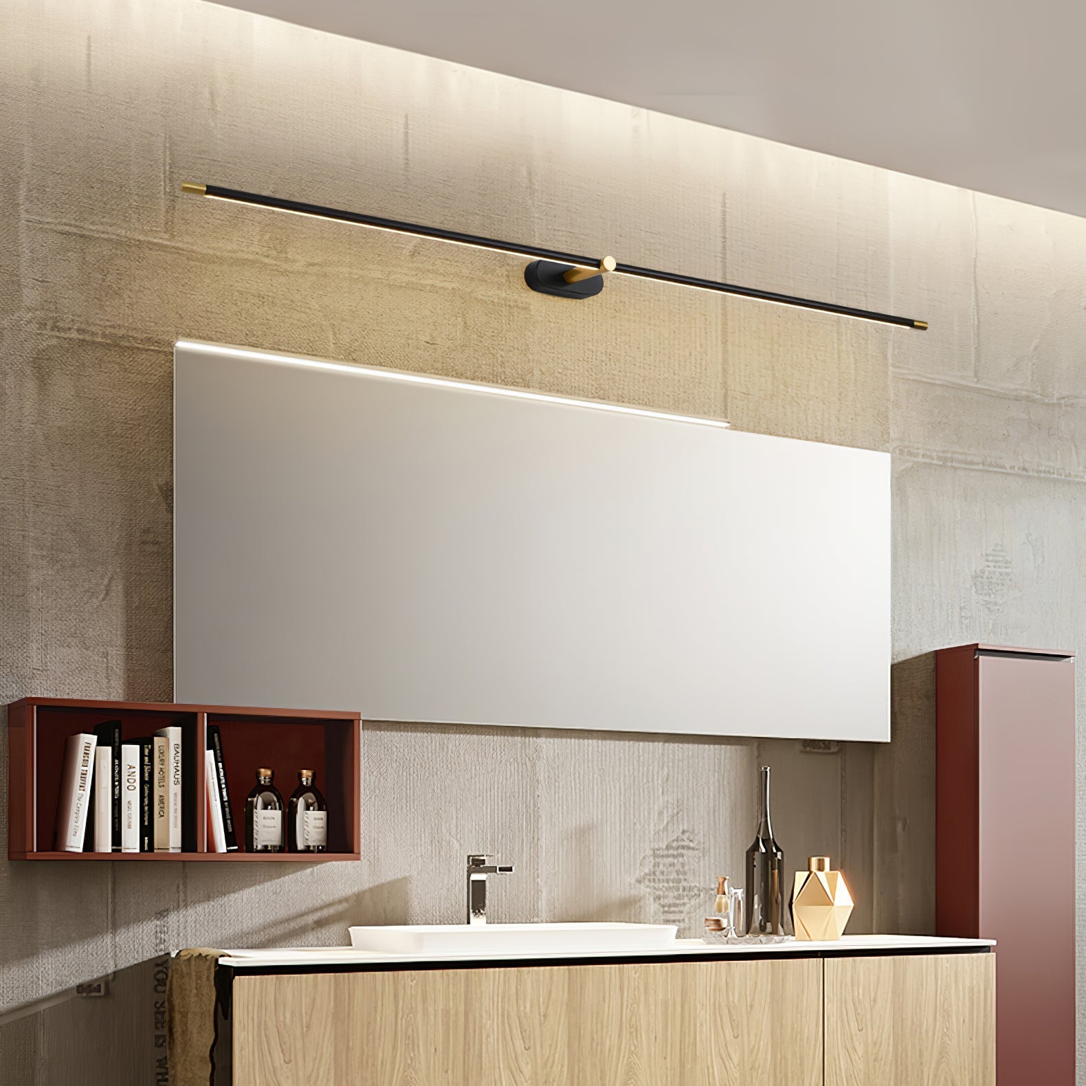 Minimalist Linear Rechargeable Wall Lamp