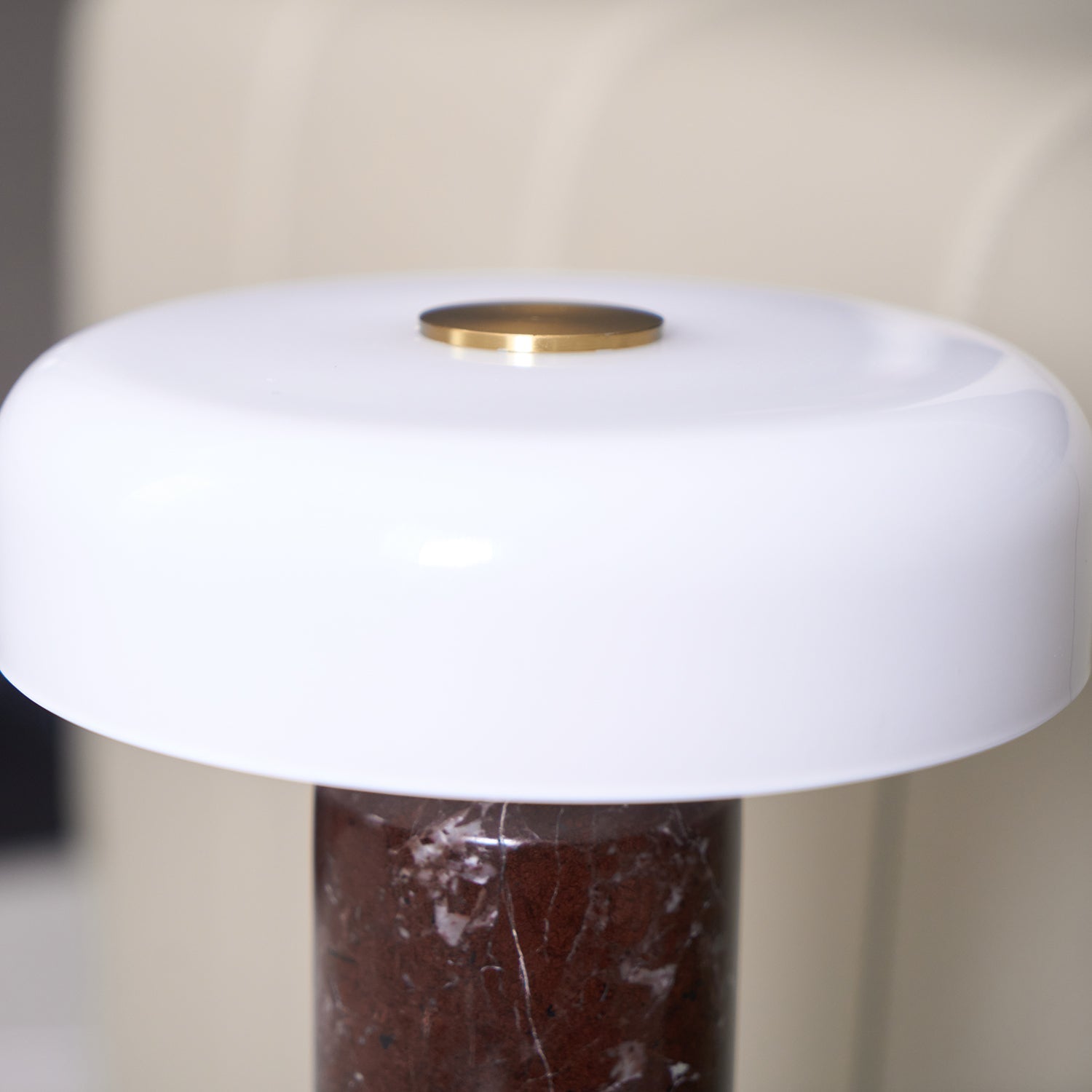 Marble Column Table Lamp