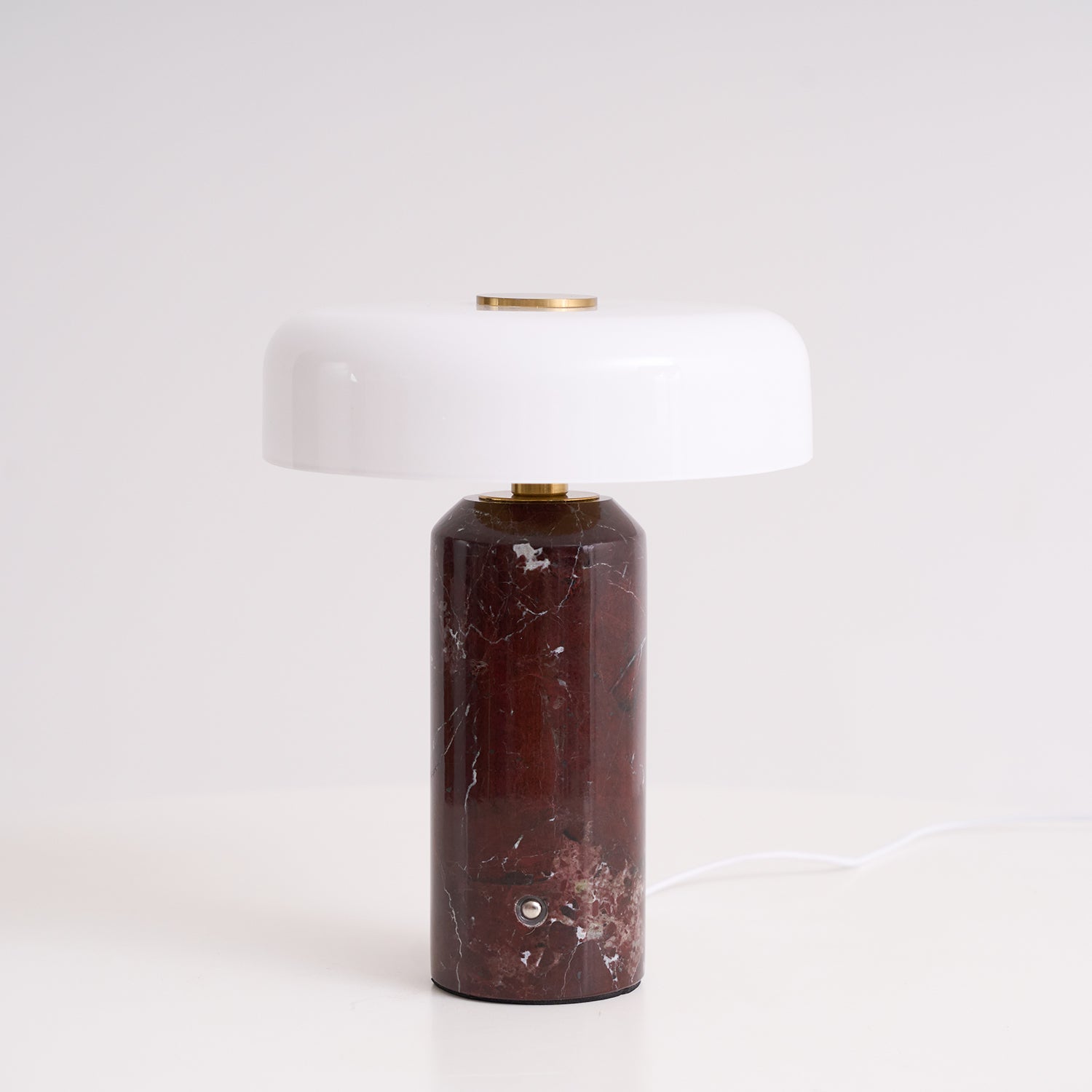 Marble Column Table Lamp