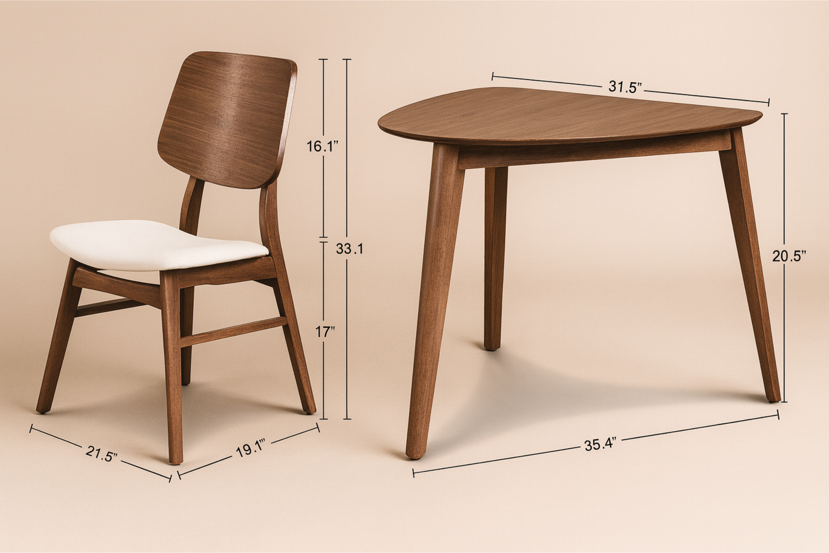 Nook 3-Piece Corner Dining Set