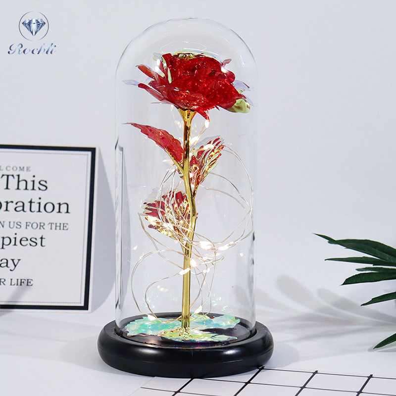 reserved Rose in Glass Dome Display