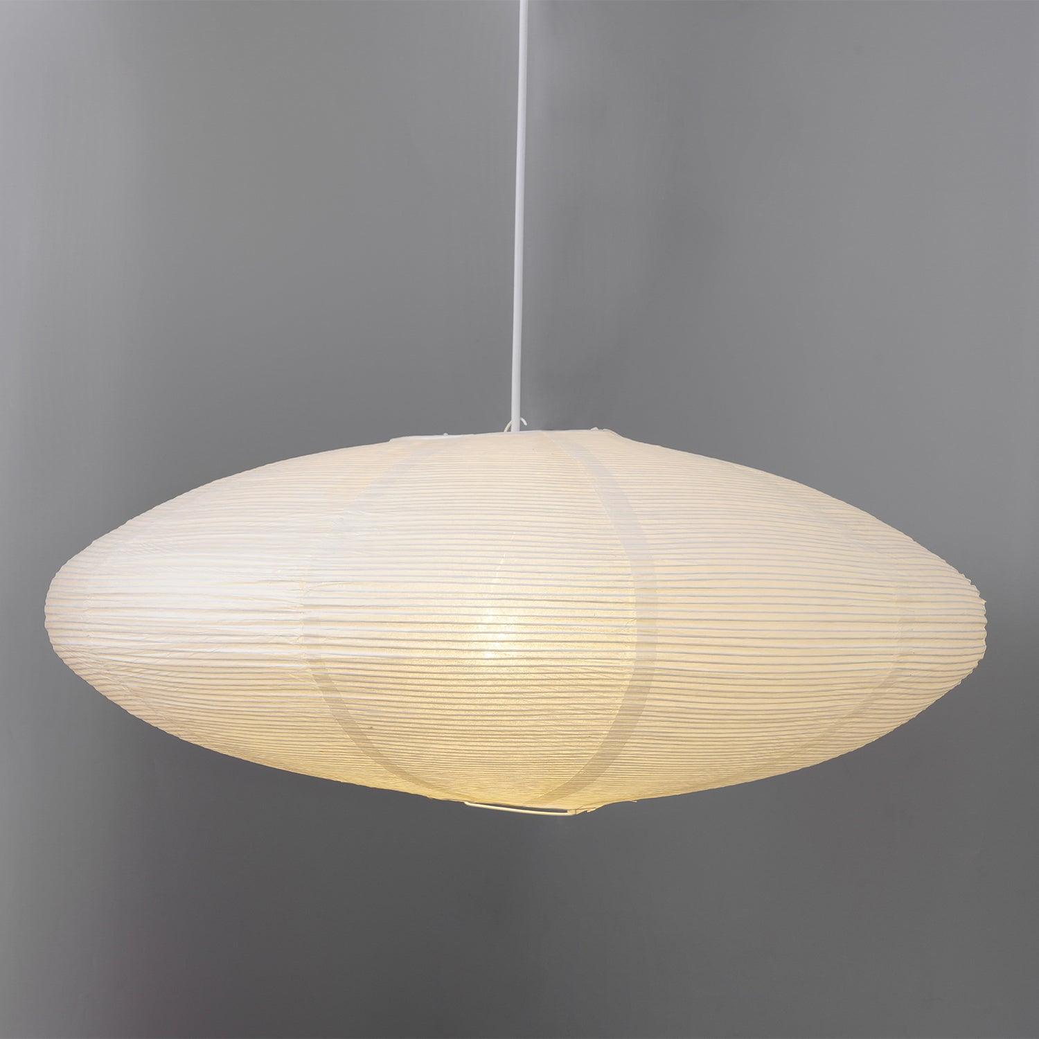 Japanese Paper Saucer Ceiling Light