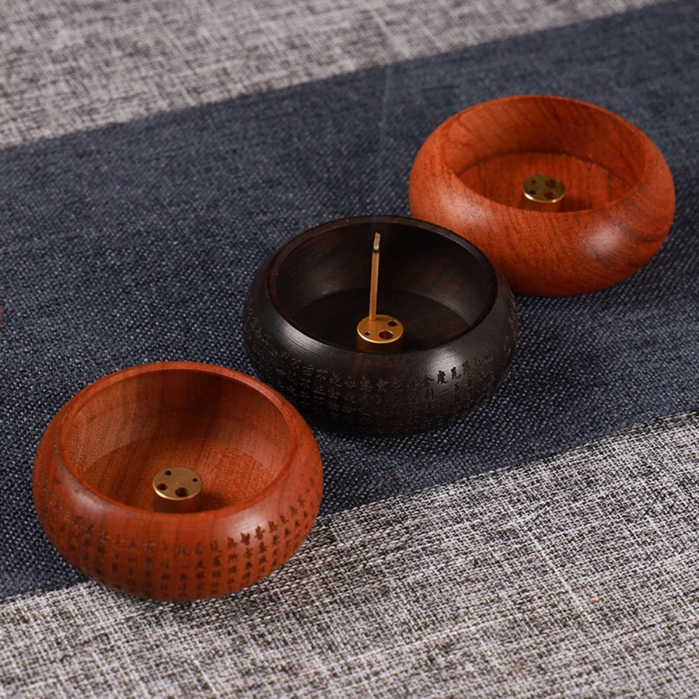 Round Solid Wood Incense Disc