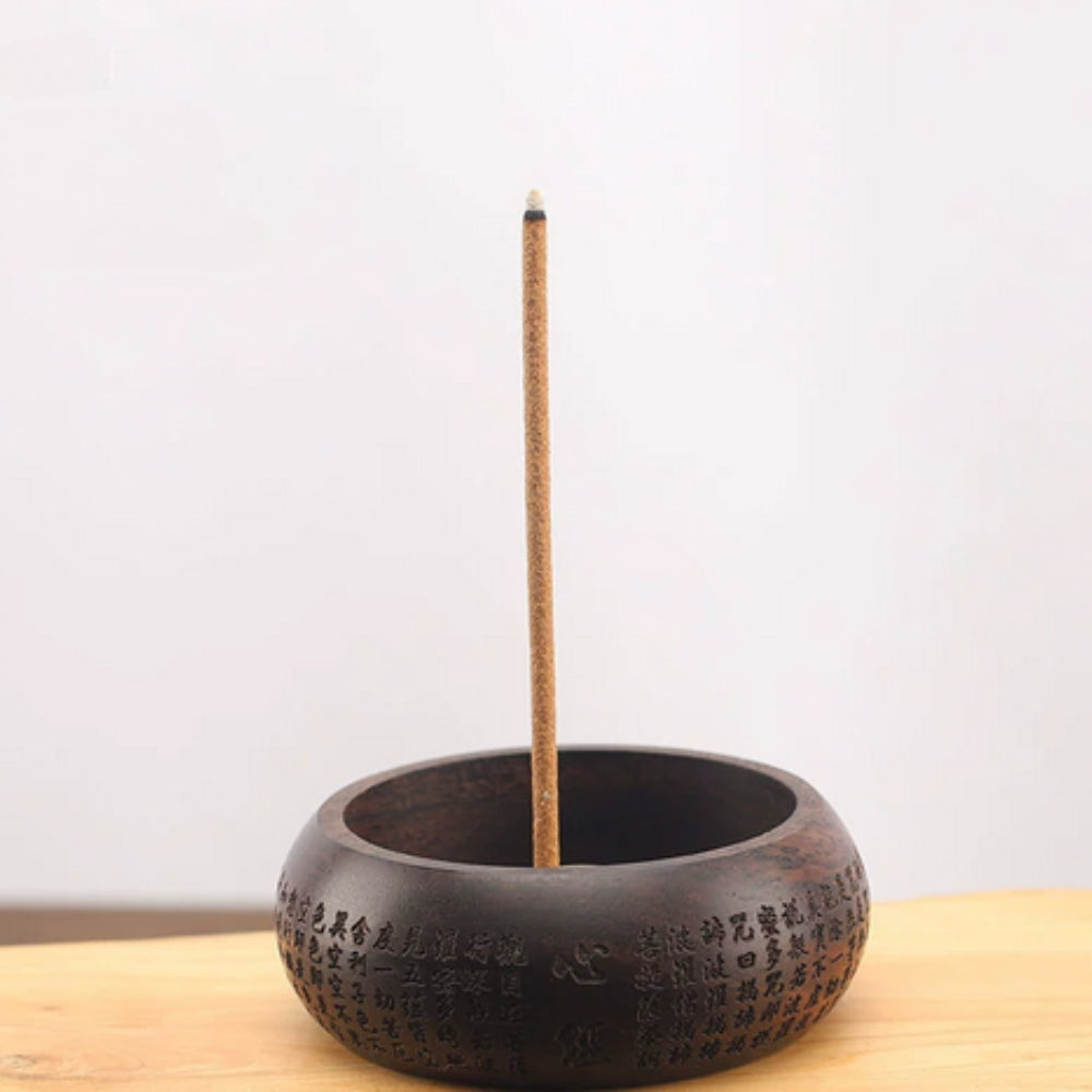 Round Solid Wood Incense Disc