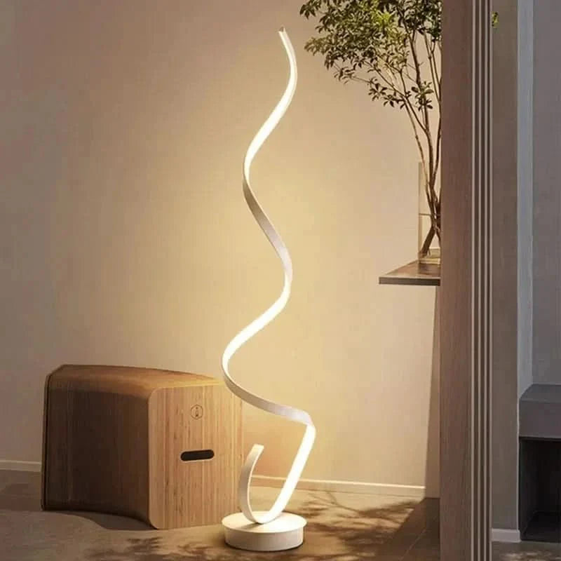 Spiral LED Floor Lamp