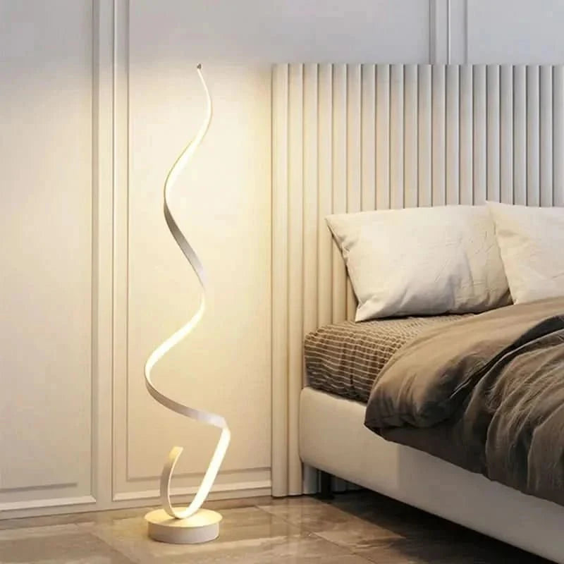 Spiral LED Floor Lamp