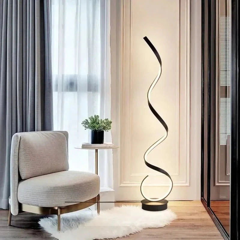 Spiral LED Floor Lamp