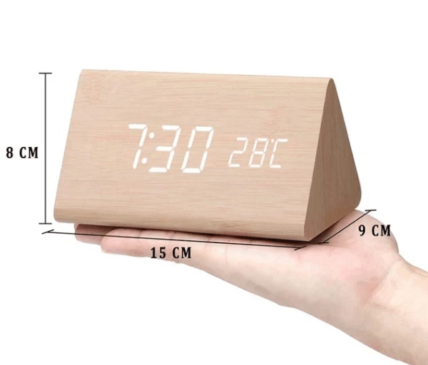 Voice-Activated LED Wood Clock