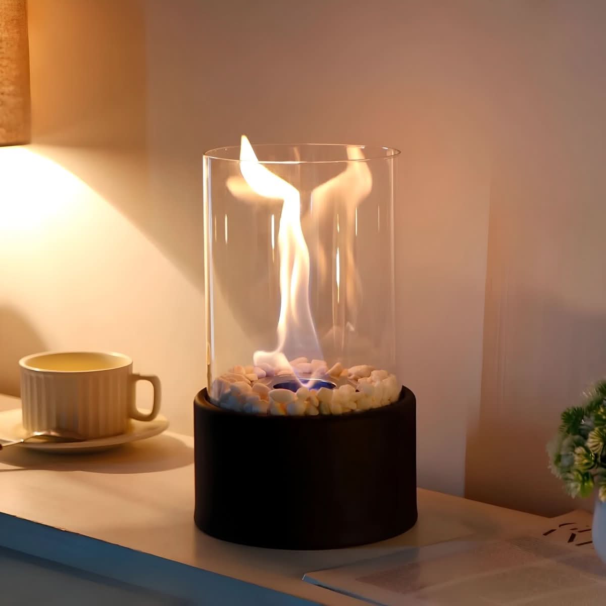 Glass Tabletop Fire Bowl