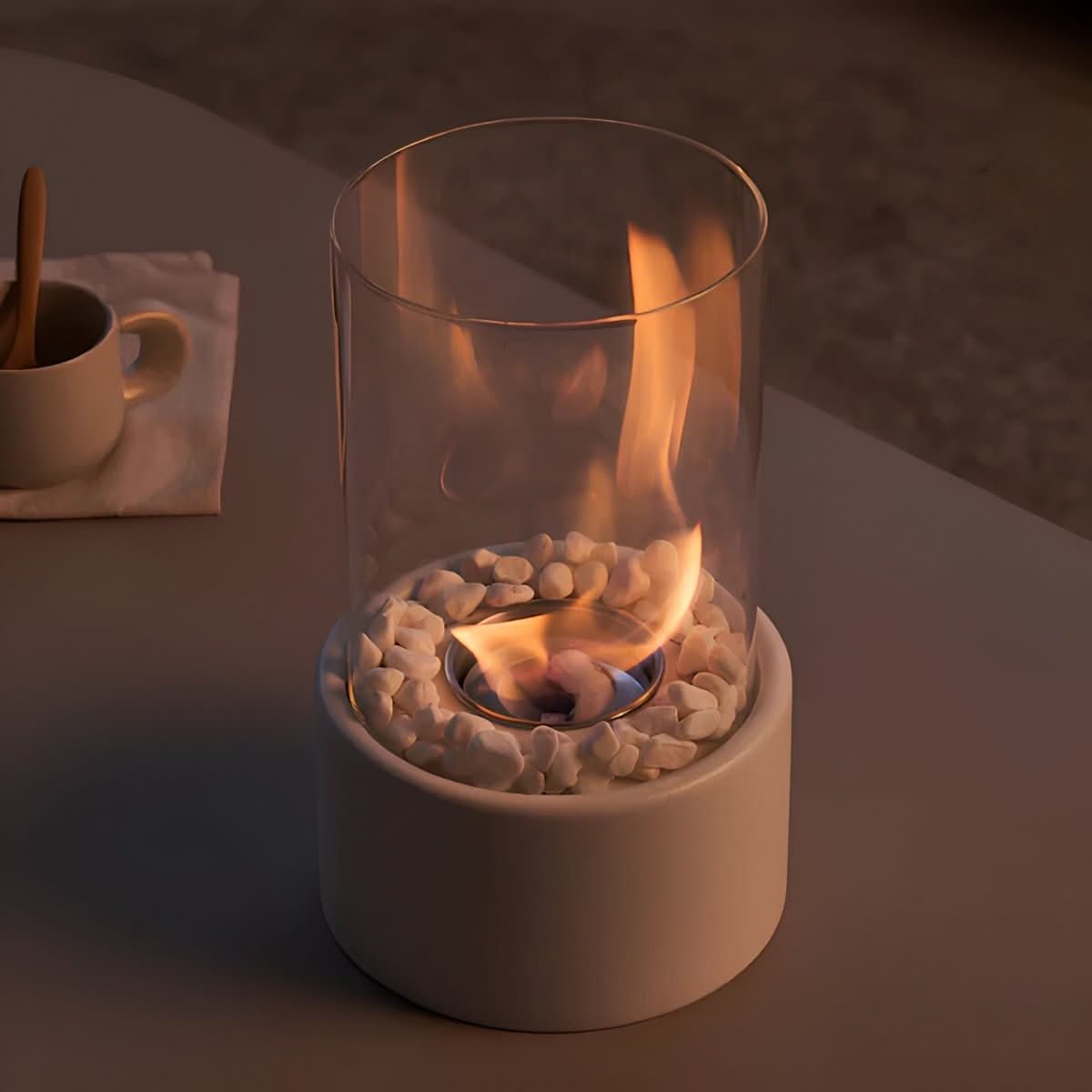 Glass Tabletop Fire Bowl