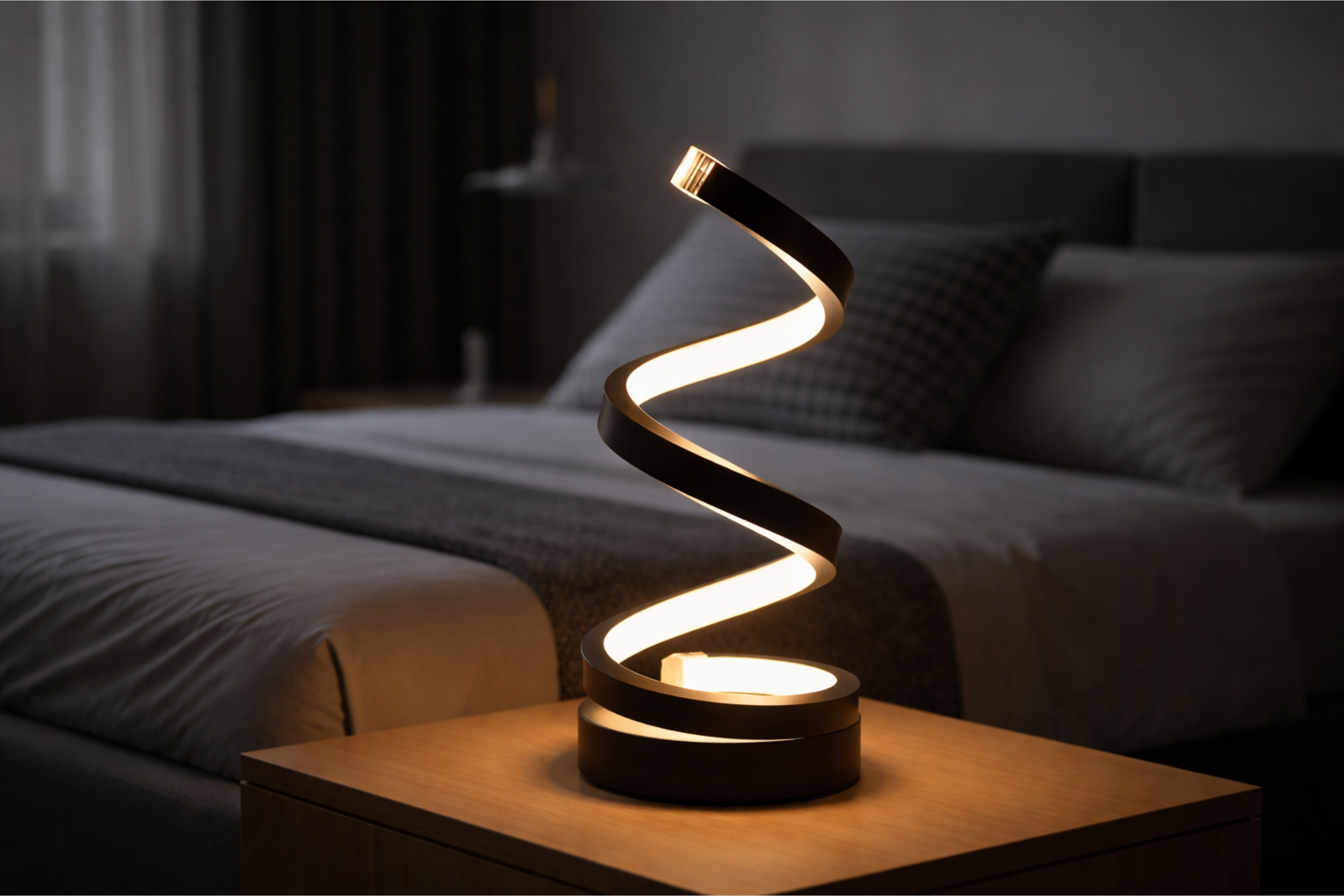Modern Spiral LED Table Lamp