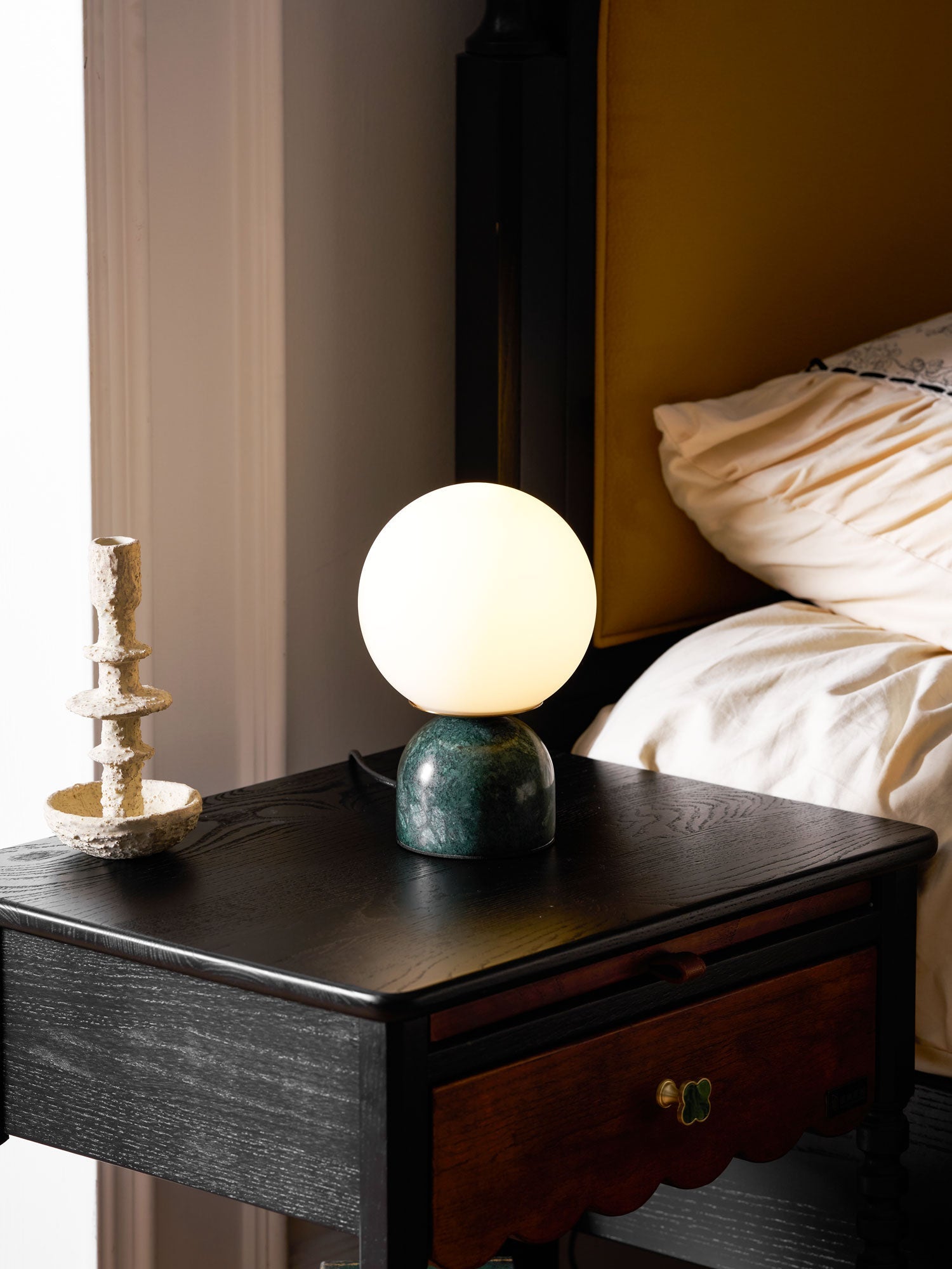 Marble Orb Table Lamp