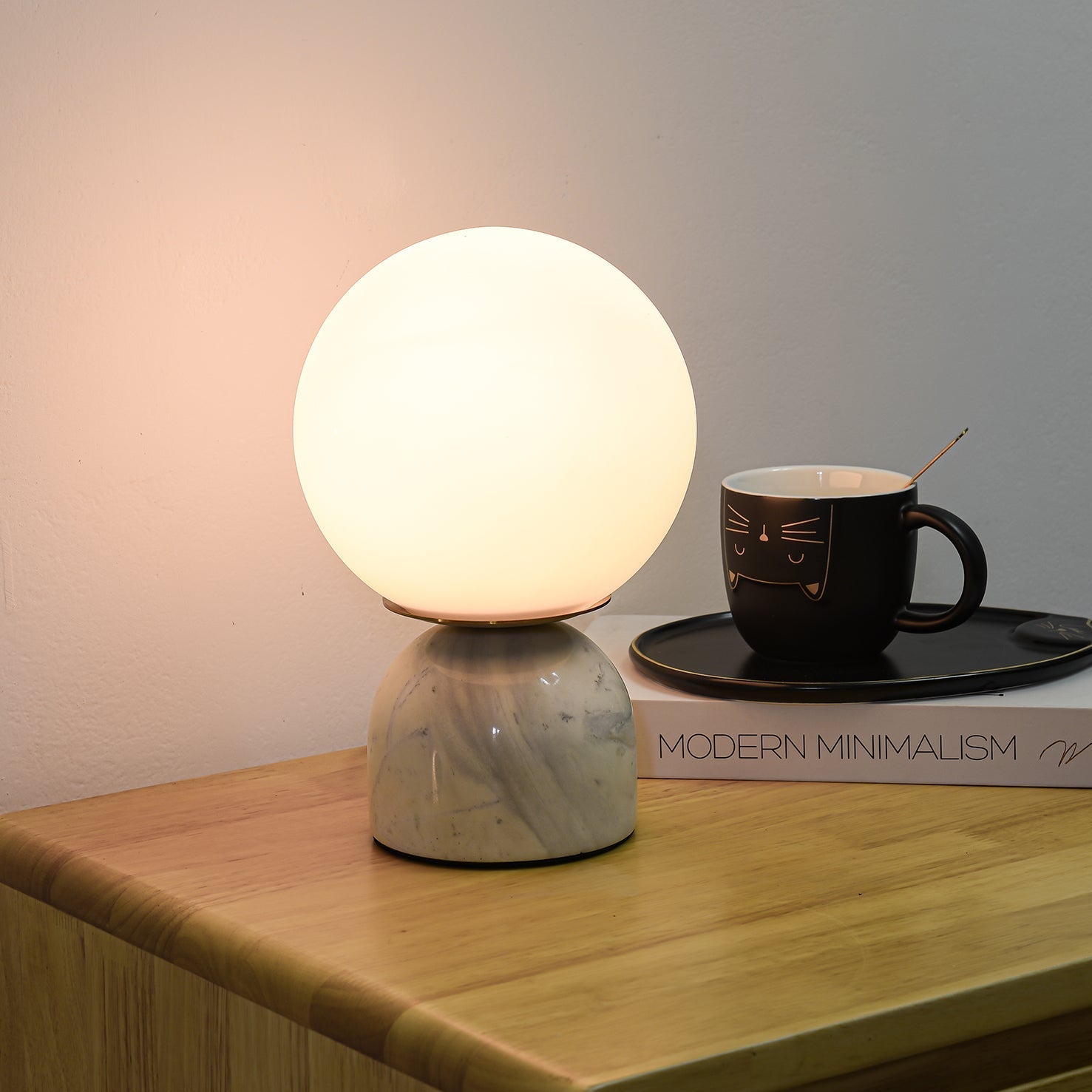 Marble Orb Table Lamp