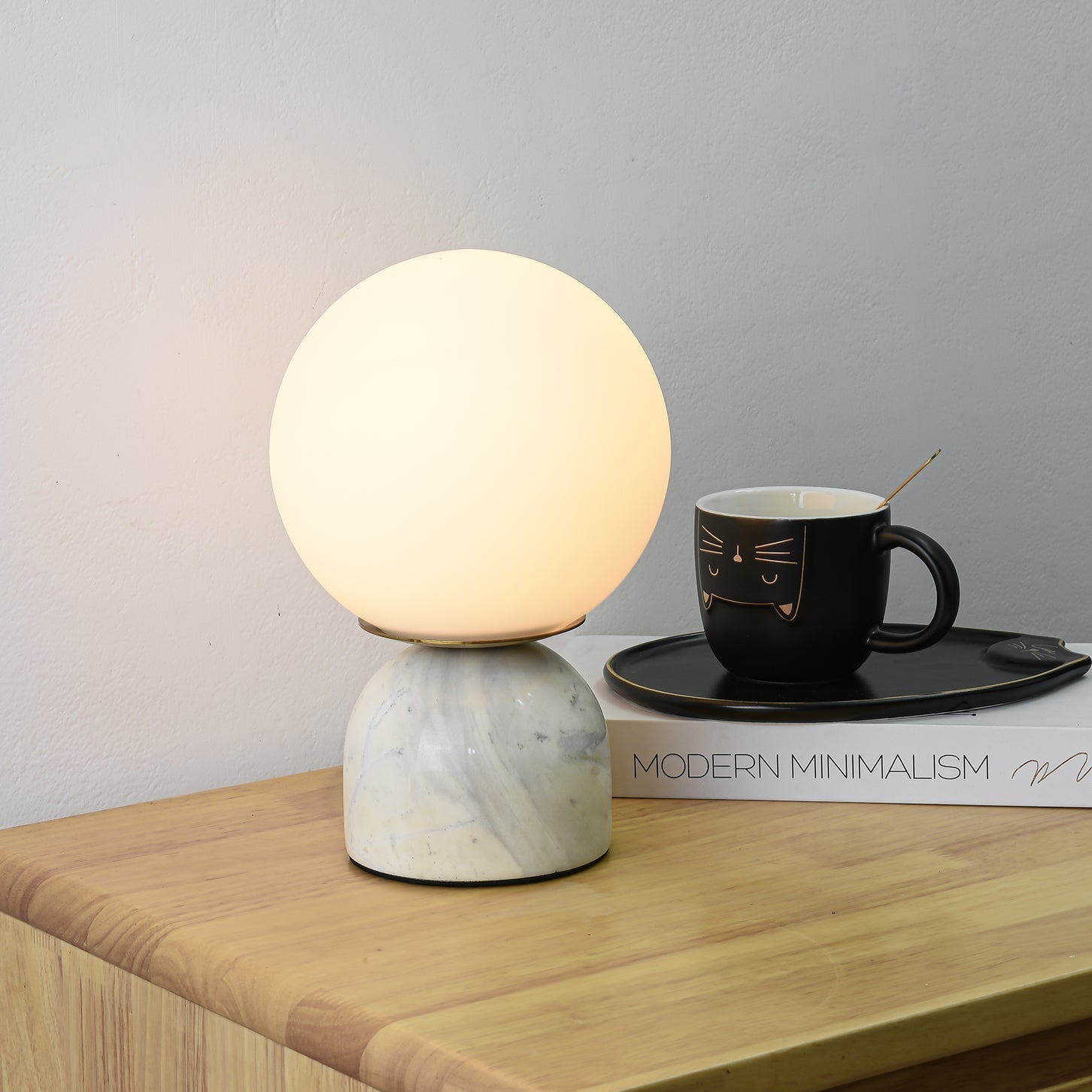 Marble Orb Table Lamp