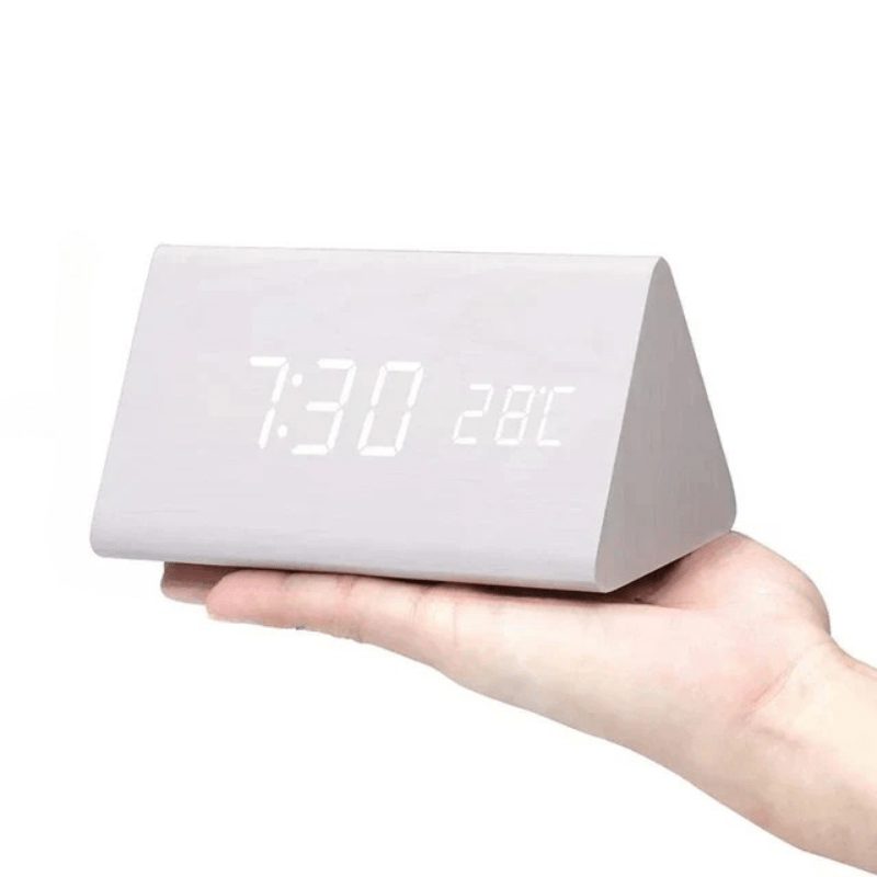 Voice-Activated LED Wood Clock