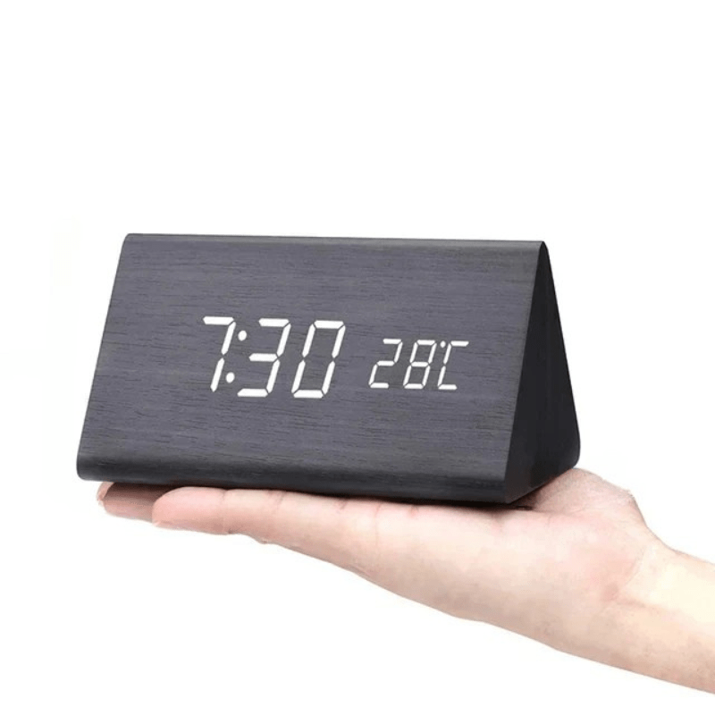 Voice-Activated LED Wood Clock