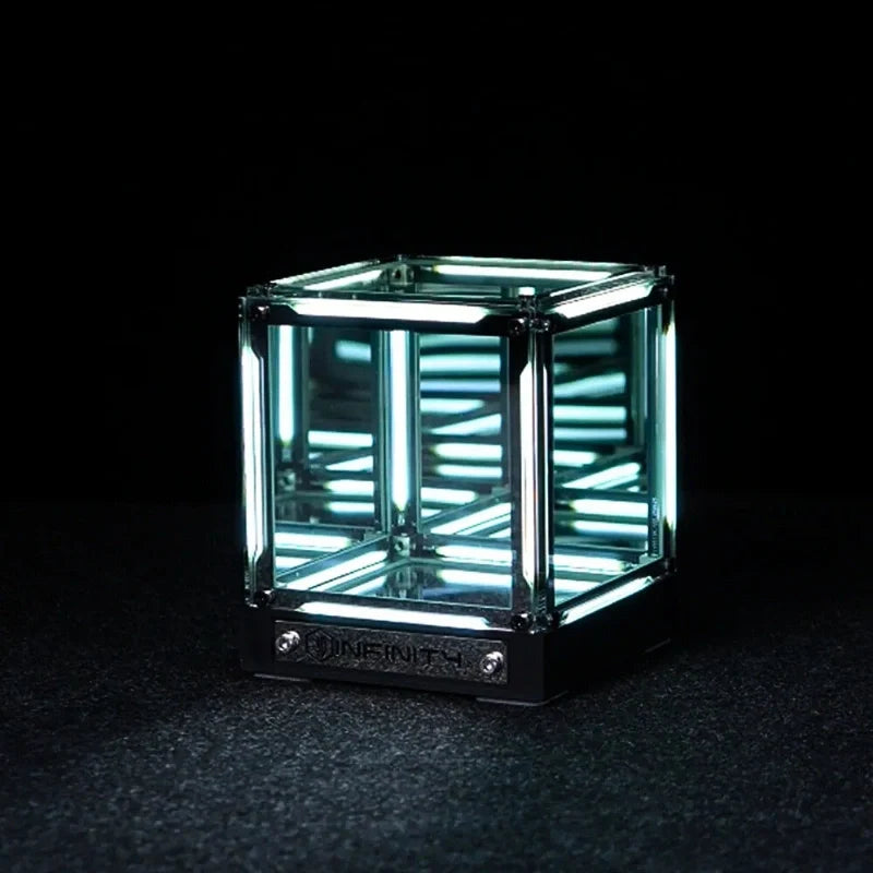 Tesseract Mirror Cube LED Light
