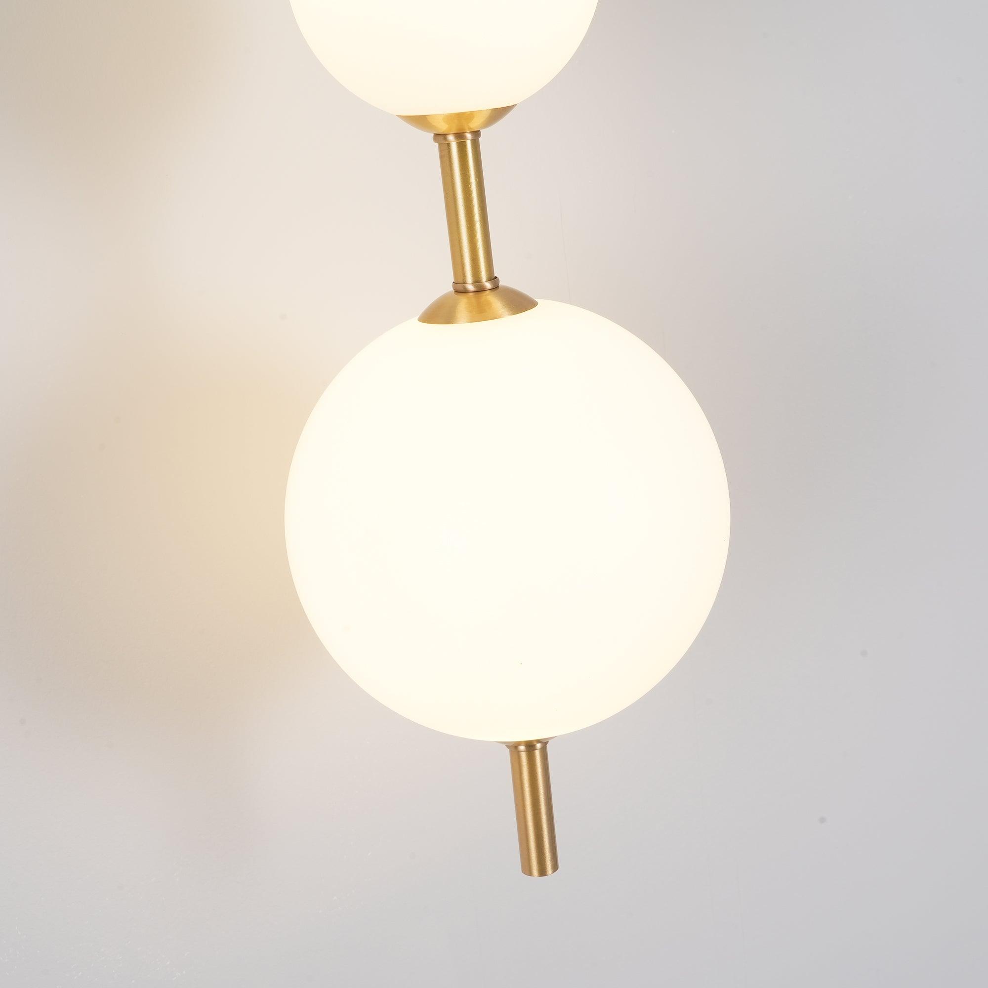 Vertical Globe Wall Light