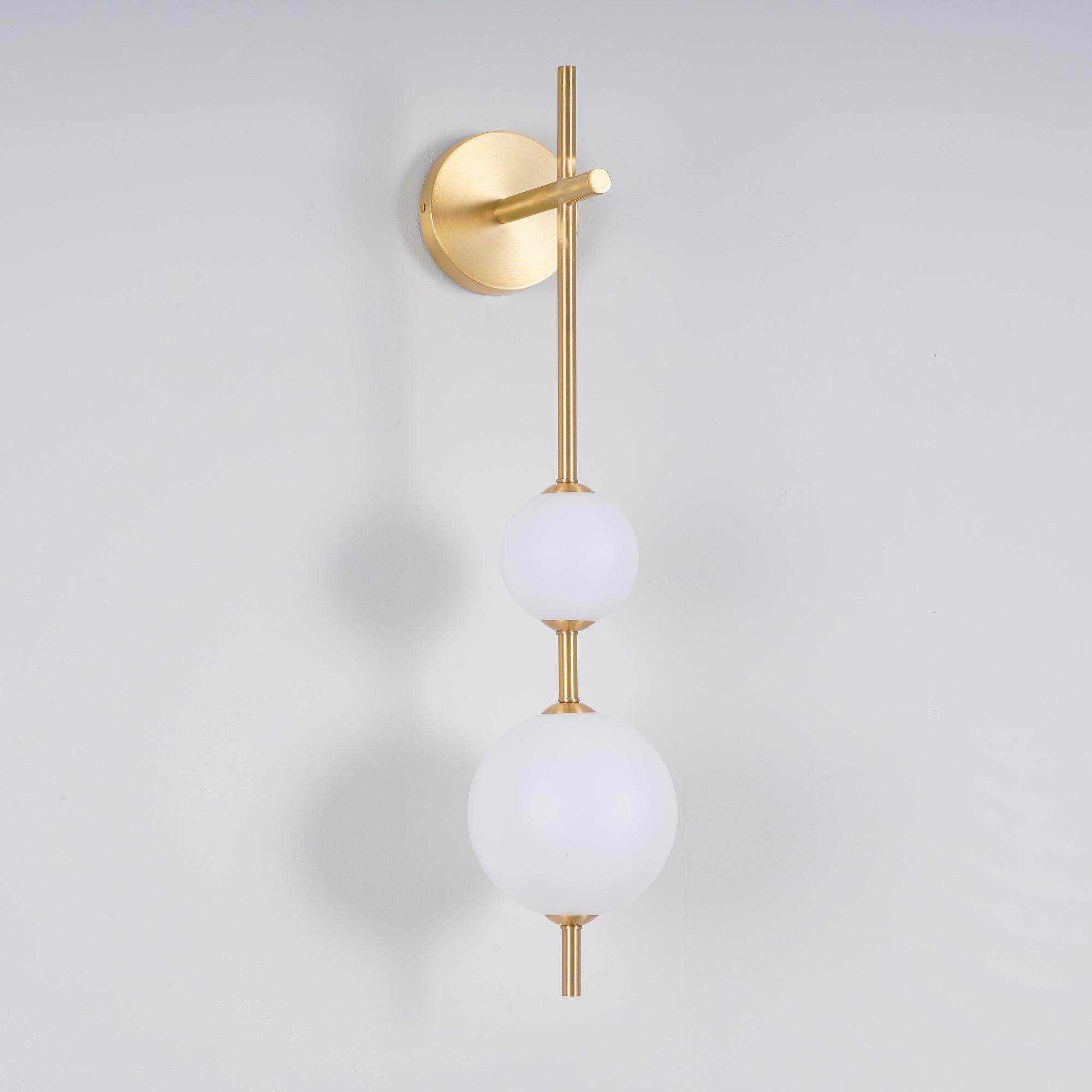 Vertical Globe Wall Light