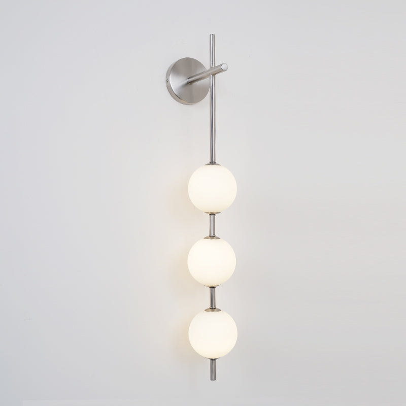 Vertical Globe Wall Light