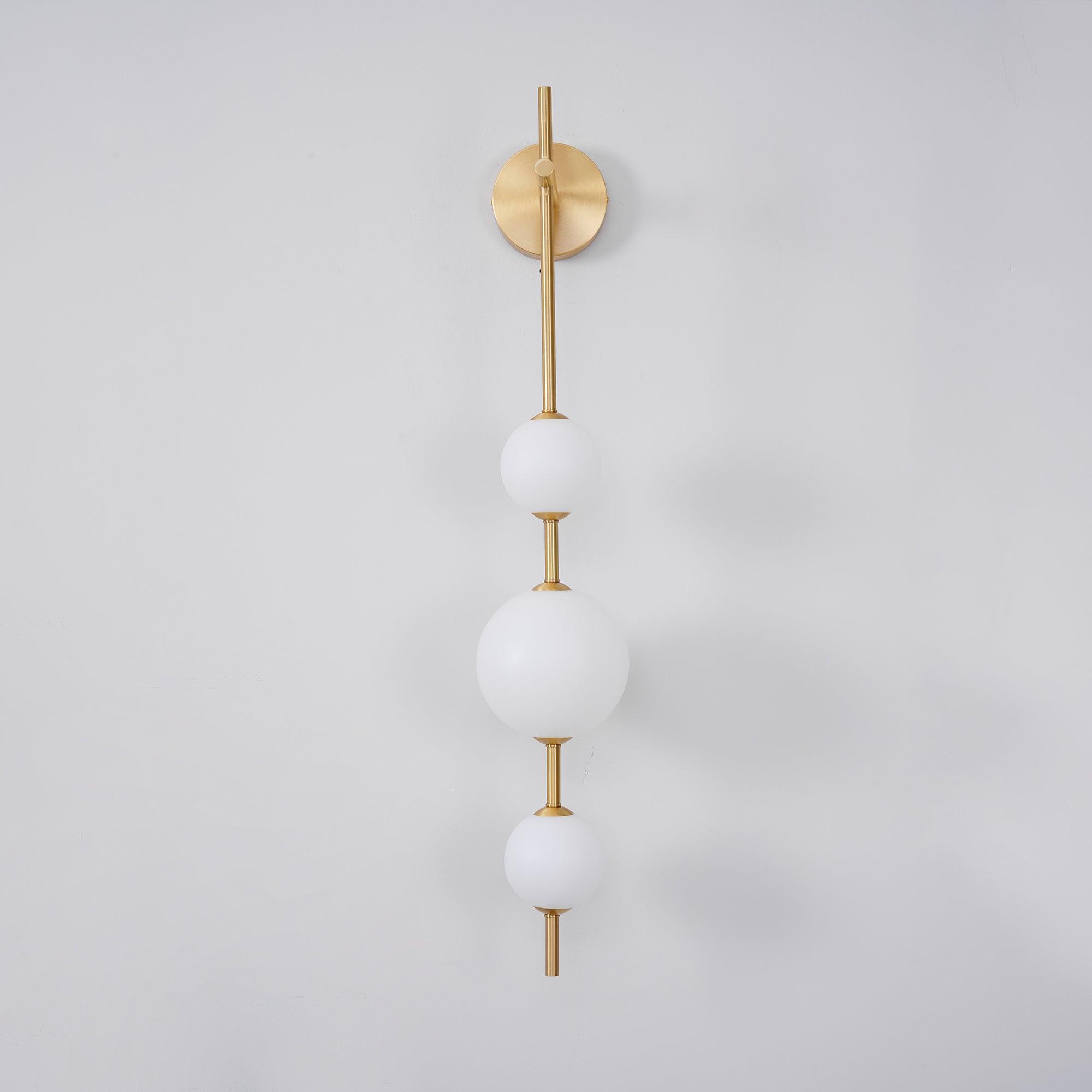 Vertical Globe Wall Light