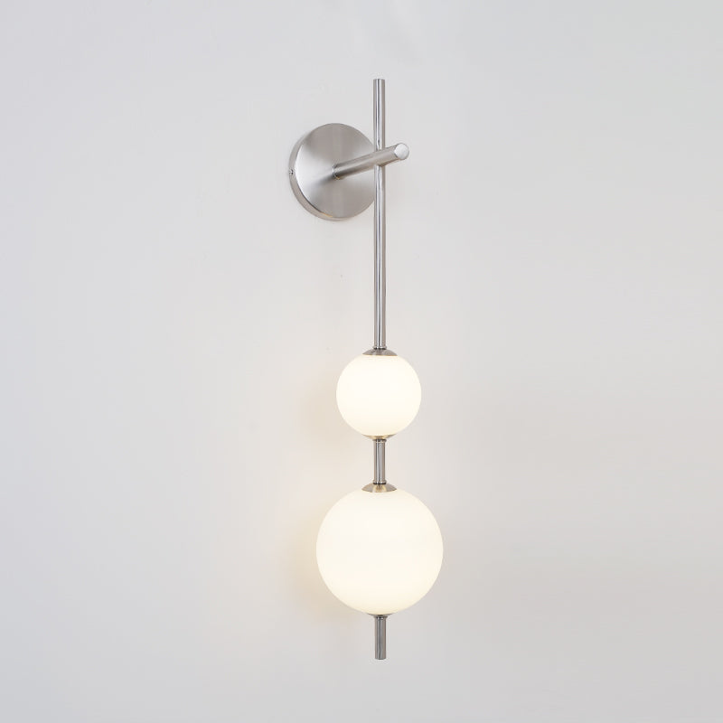 Vertical Globe Wall Light