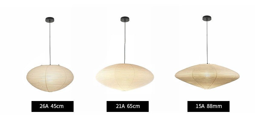 Japanese Paper Saucer Ceiling Light