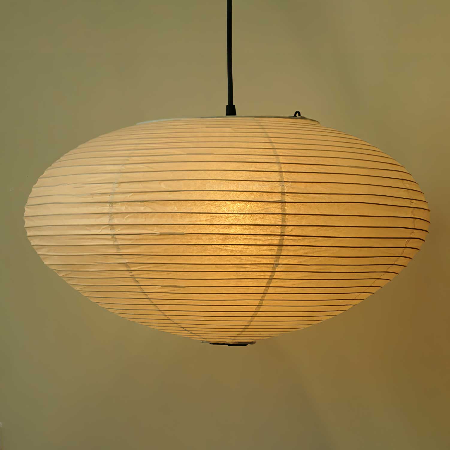 Japanese Paper Saucer Ceiling Light