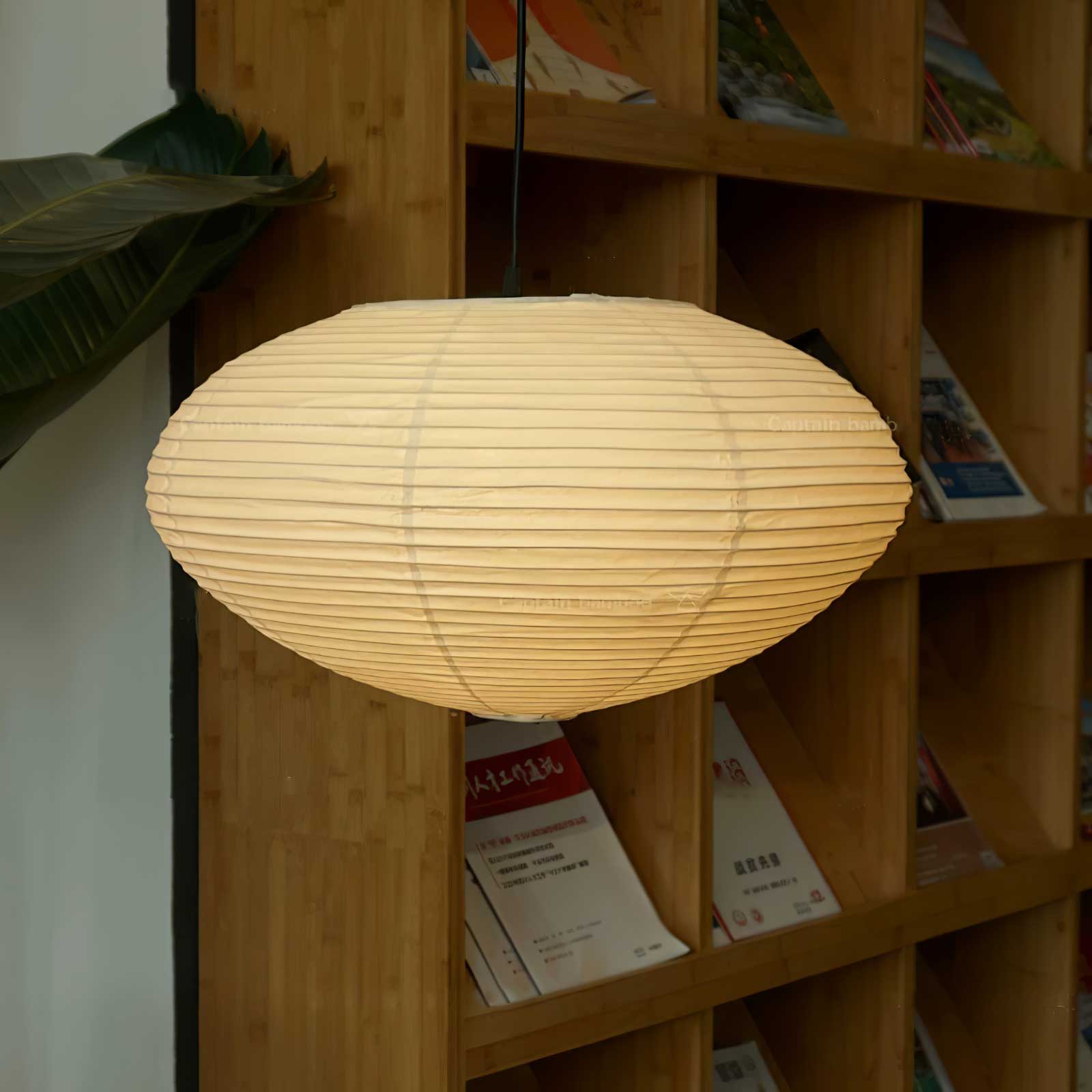Japanese Paper Saucer Ceiling Light