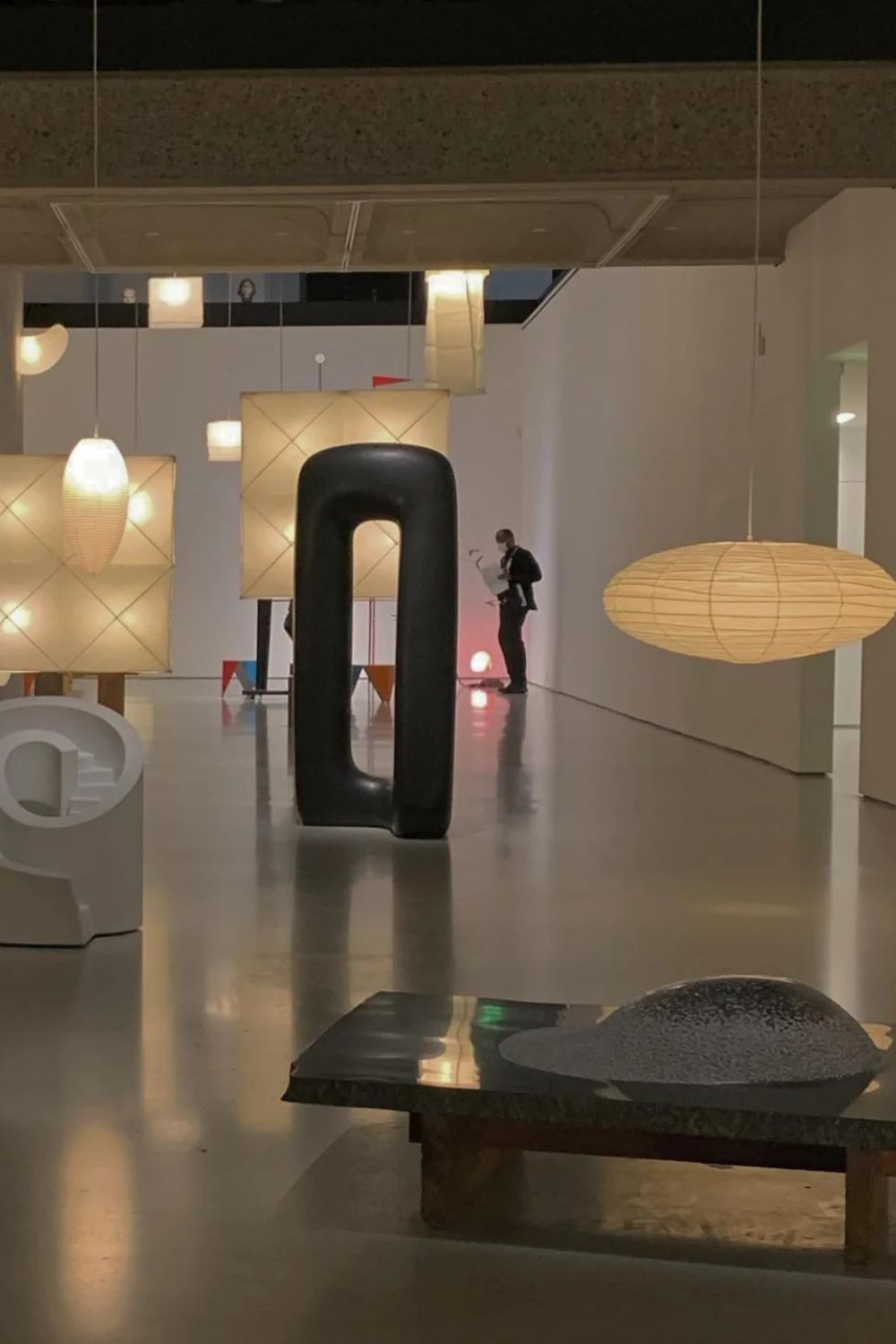 Japanese Paper Saucer Ceiling Light