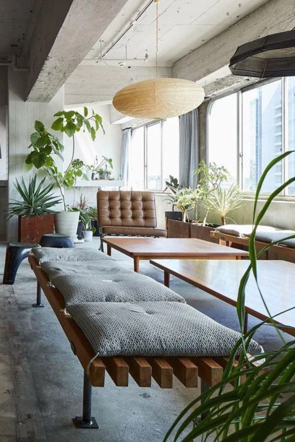 Japanese Paper Saucer Ceiling Light