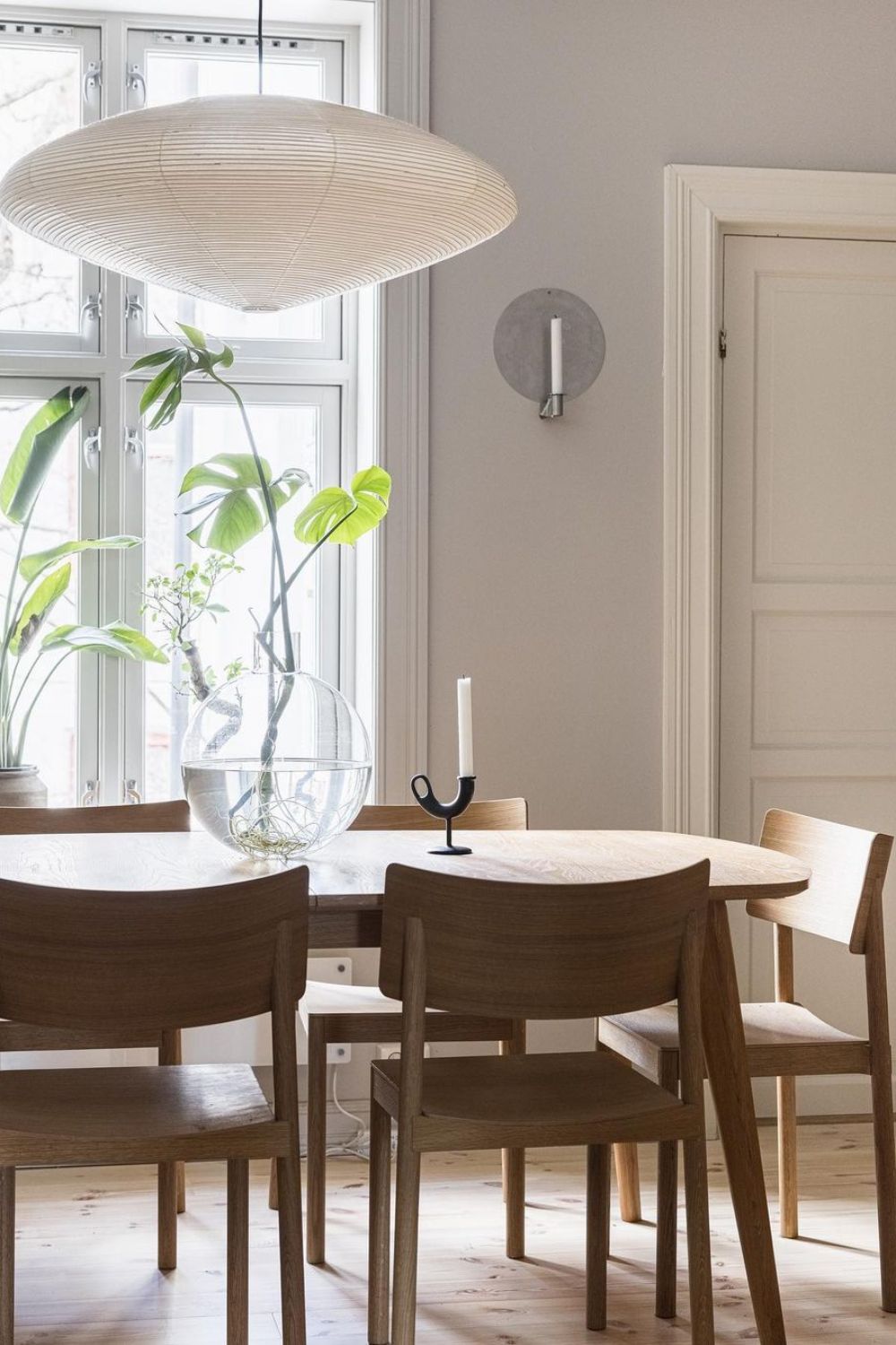 Japanese Paper Saucer Ceiling Light