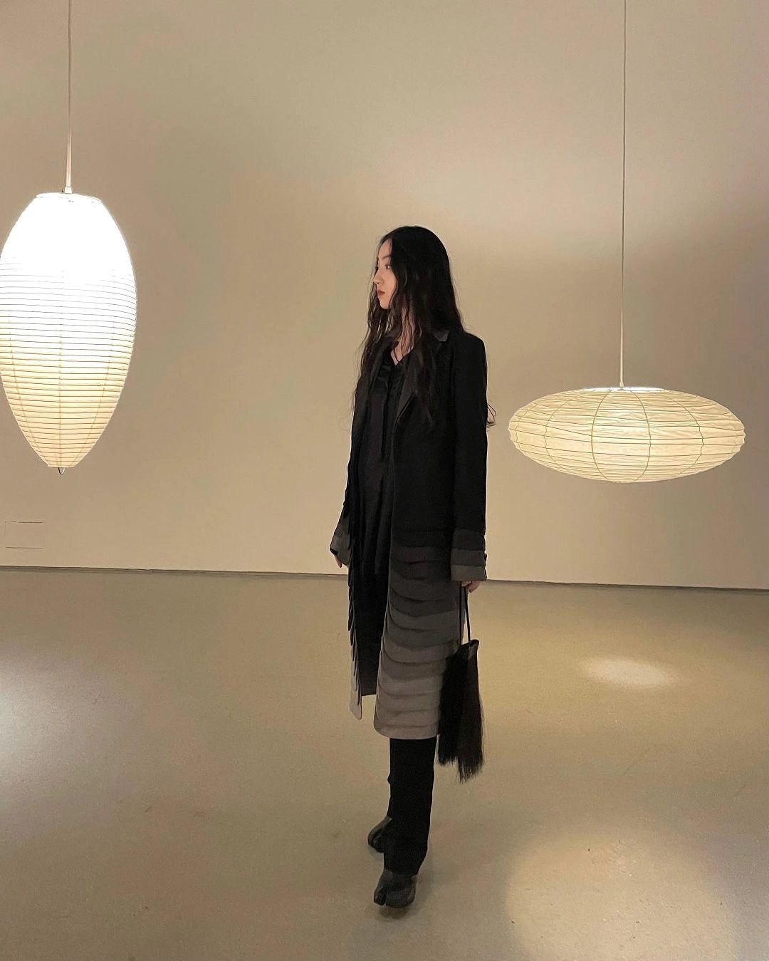 Japanese Paper Saucer Ceiling Light
