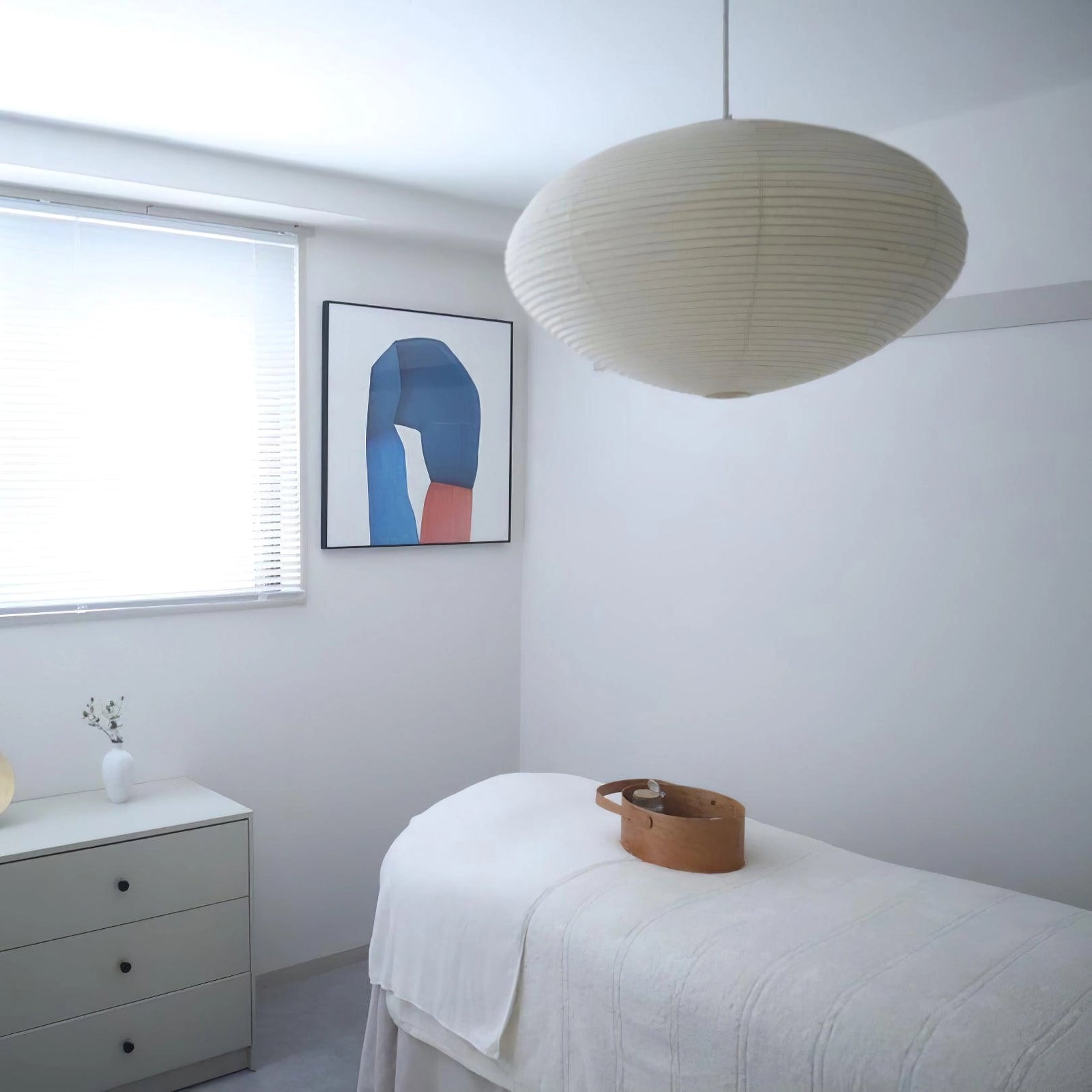 Japanese Paper Saucer Ceiling Light