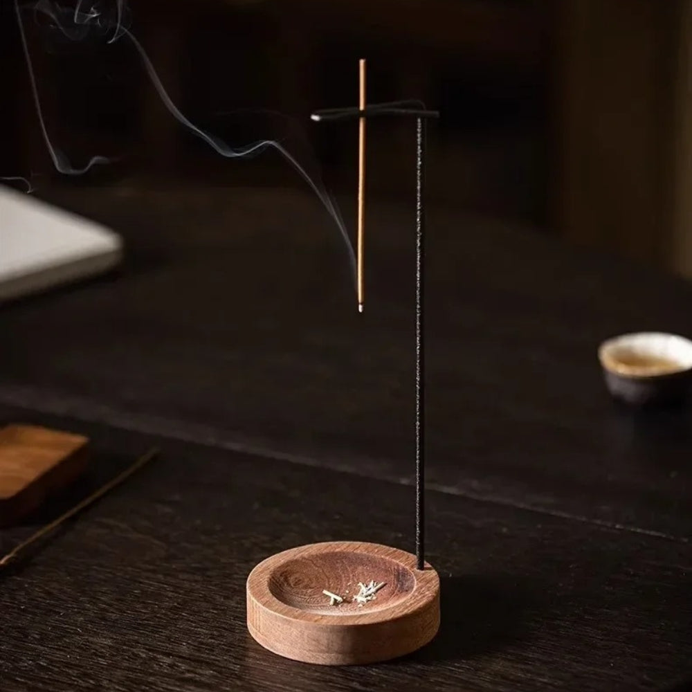 Handcrafted Wood Incense Burner