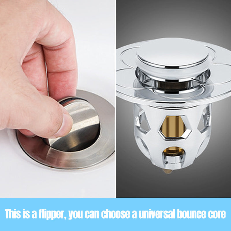 Press-Pop Sink Drain Stopper